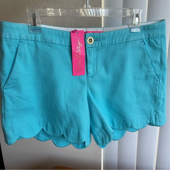Lilly Pulitzer Pants - Lilly Pulitzer Buttercup Stretch Short Blue Horizon Size 8